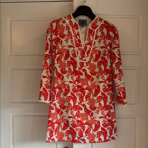 Sail to Sable Coral and Mint Tunic